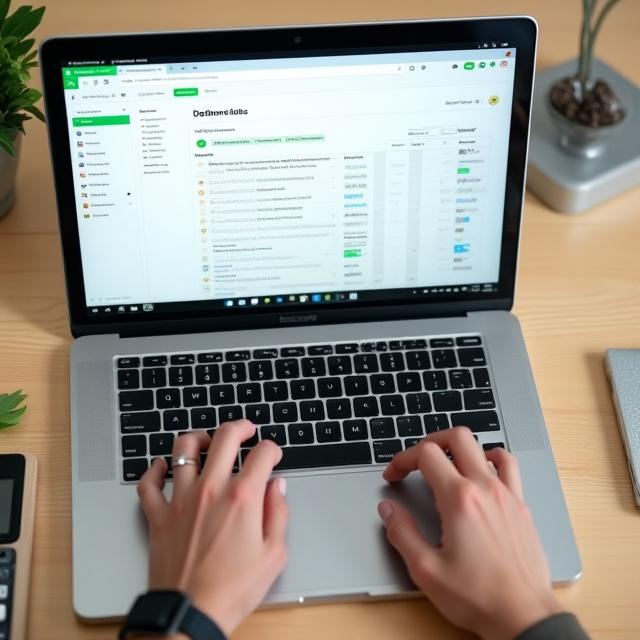Professional user configuring complex Notion database